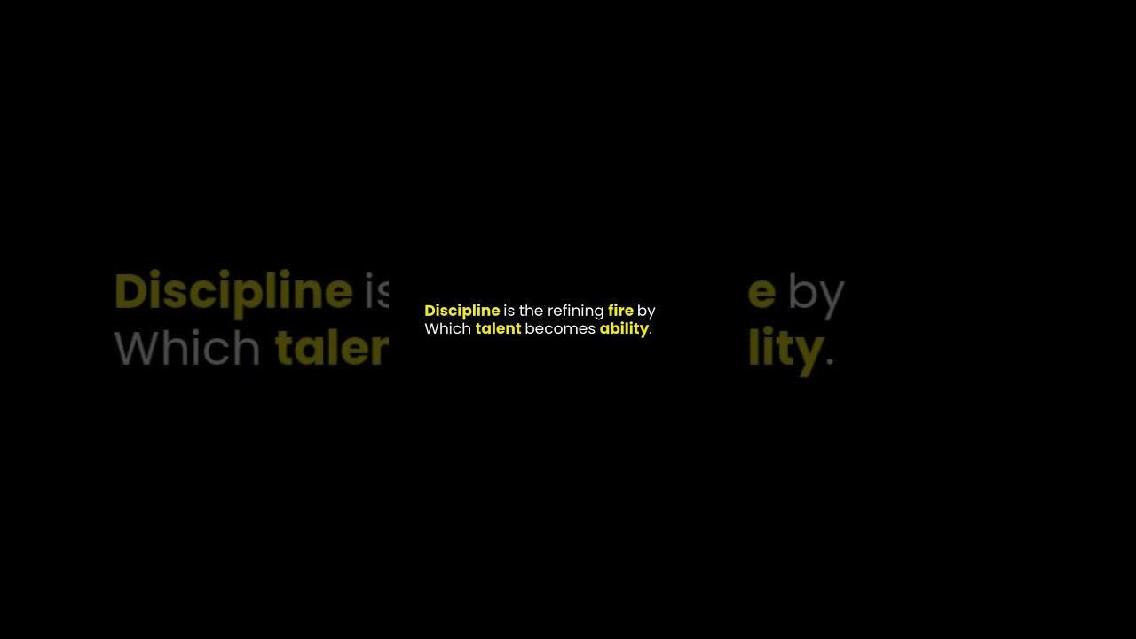 Discipline is the refining fire. | InspireInto | Discipline • Consistency • Mindset  