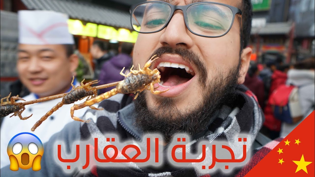 تجربة أكل العقارب في الصين