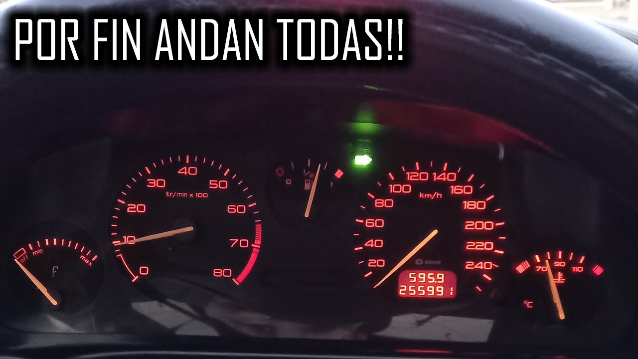 Como cambiar luces DE TABLERO de PEUGEOT 406!! || Elias Danni