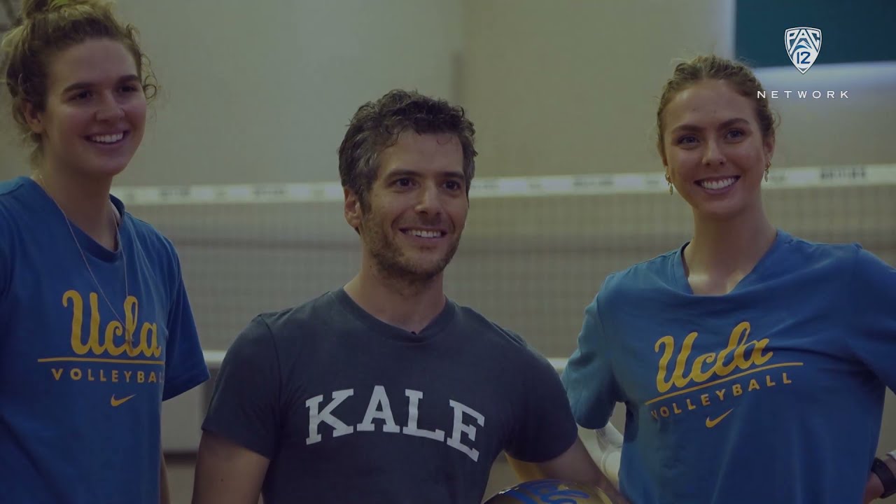 UCLA’s Mac May and Anna Dodson teach volleyball mechanics on Pac-12 Tailgate