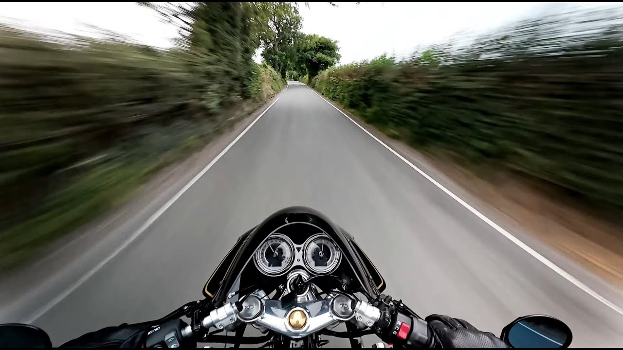 Triumph Thruxton RS John Player Special | RAW Sound | Whitstable Wanderer [4K]