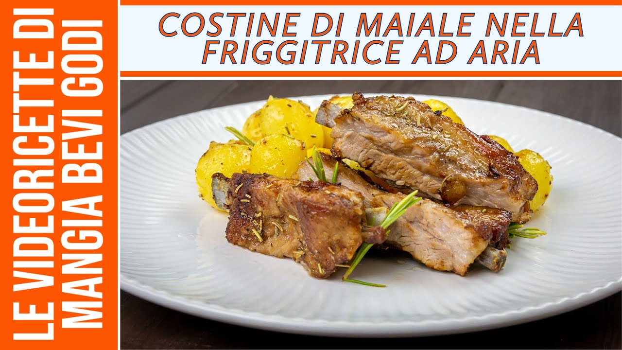 COSTINE DI MAIALE NELLA FRIGGITRICE AD ARIA