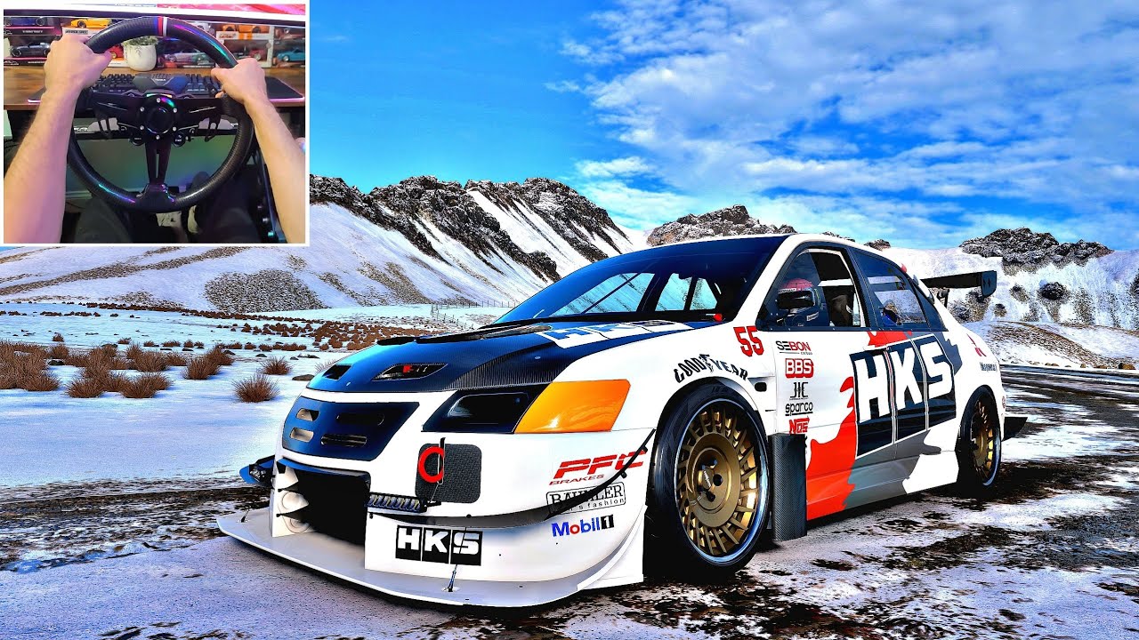 Mitsubishi Lancer Evolution Time Attack Edition | Forza Horizon 5 | Steering Wheel Gameplay