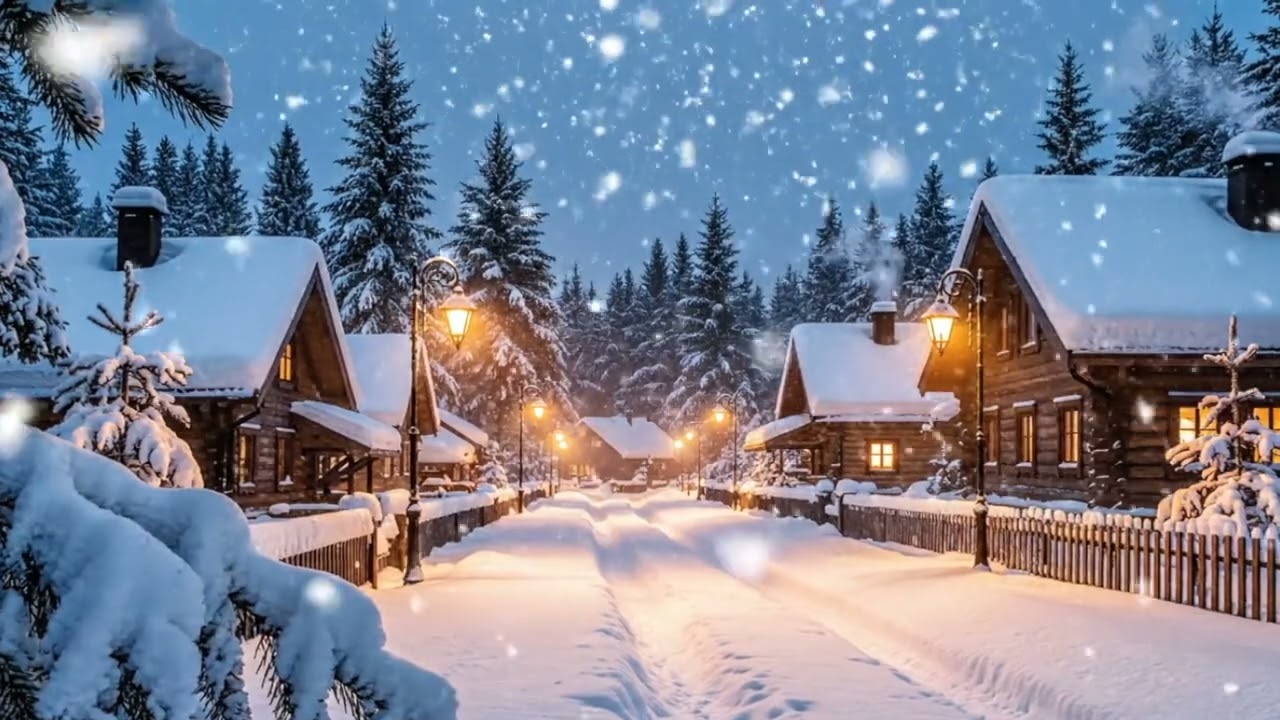 Snowfall ASMR 6 Hours - Gentle Winter Snow Loop for Sleep & Relaxation