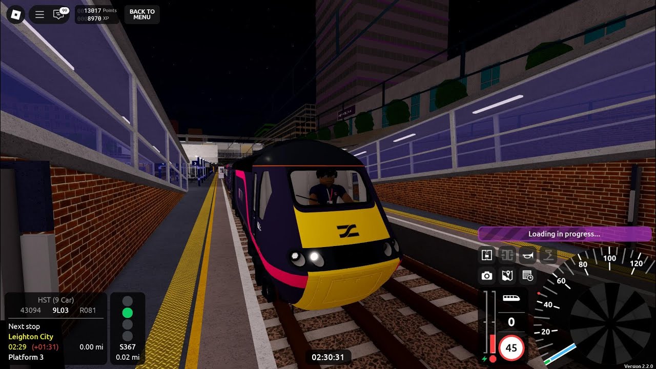 Roblox [HD] - SCR v2.2.0 - Class 43 (HST 9-car) - Stepford Express - SC-LBTS (Superfast)