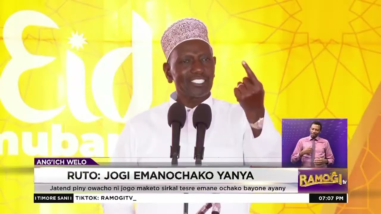 RUTO: Jogi emanochako yanya | #RamogiTV