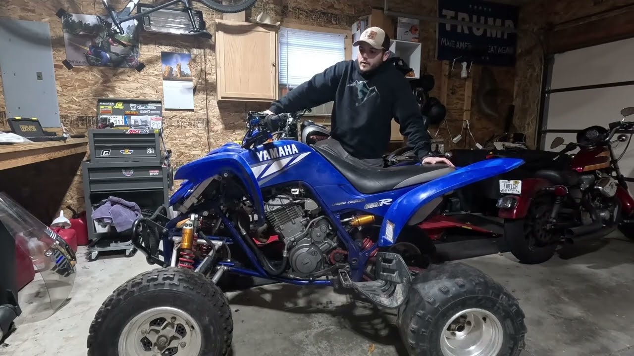 Yamaha Raptor 660r 2001 года! 750 долларов, МНОЖЕСТВО ПРОБЛЕМ!!