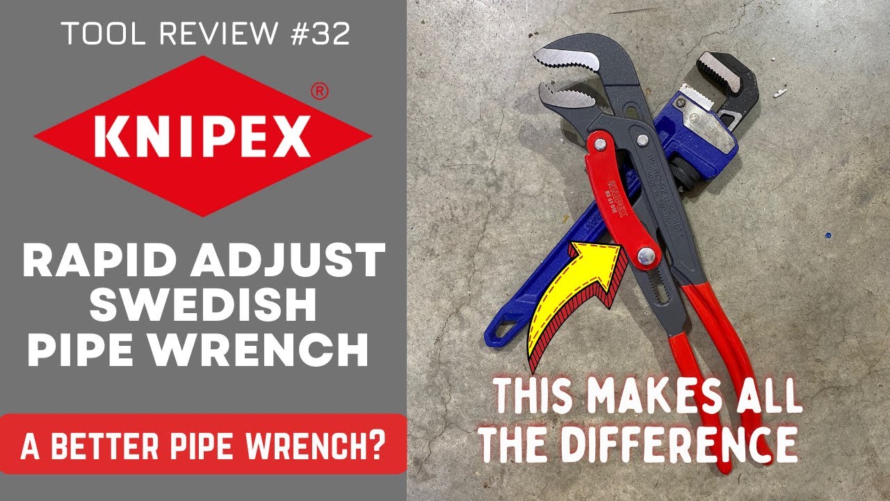 Knipex RAPID ADJUST Swedish Pipe Wrench - Faster than the Standard Pipe Wrench #tools #knipex #pipe