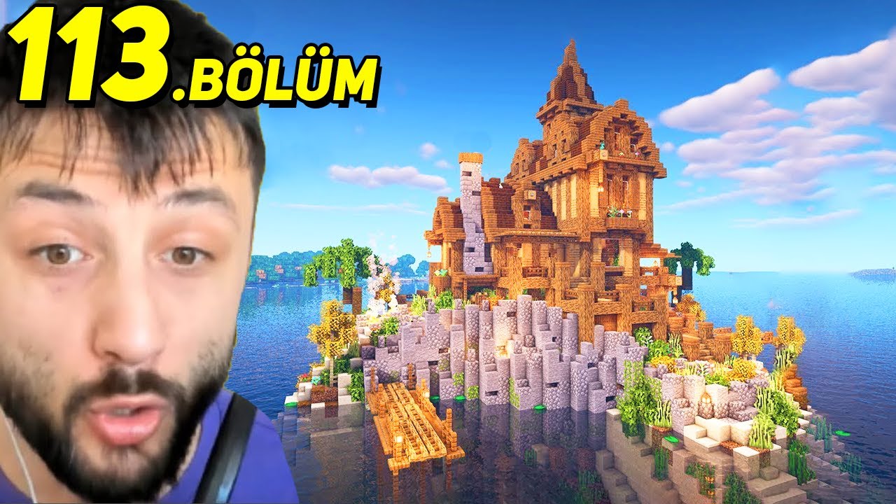 20.000 Blok Uzakta GİZEMLİ ADA 😳 MİNECRAFT (2023) 113.Bölüm