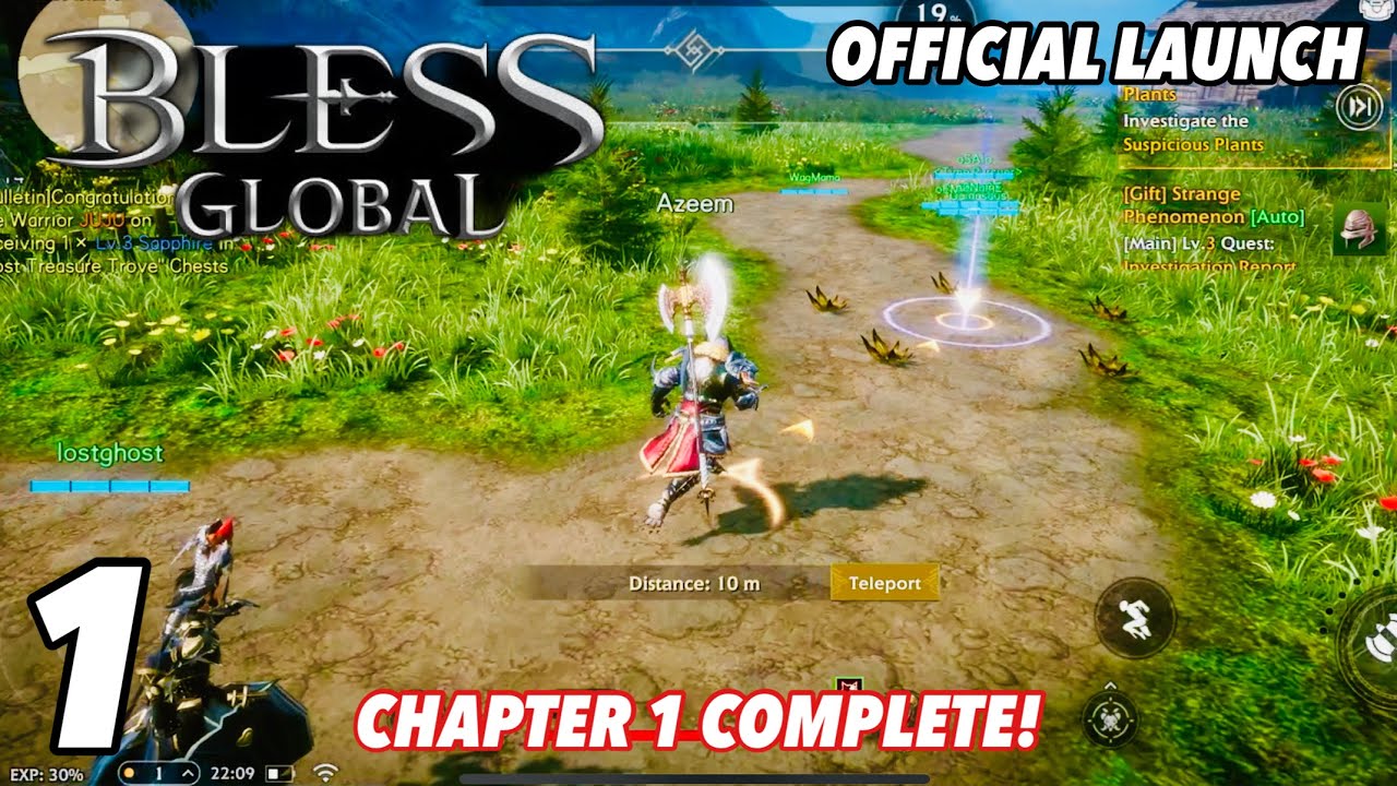 BLESS GLOBAL | iOS | Official Launch | First Gameplay | Chapter 1 Complete