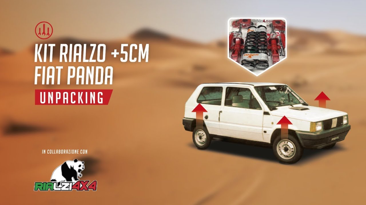 KIT +5CM PANDA PRIMA SERIE - RIALZI 4X4 - GUIDA COMPLETA - EPISODIO 1 UNPACKING
