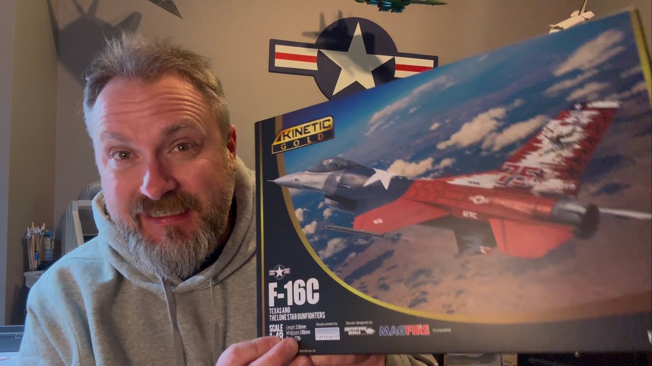 1/48 Kinetic F-16C God Bless Texas Build Part 1