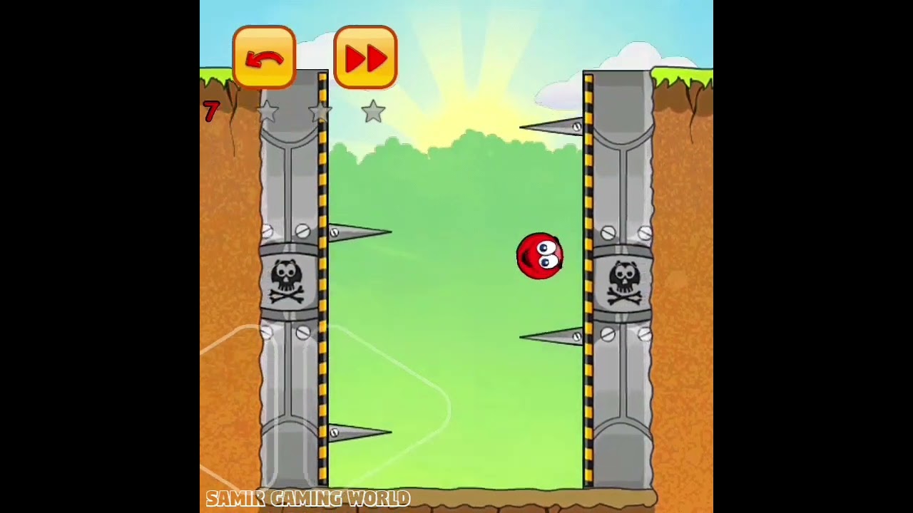 Red Ball 3 Red Ball escape from spike press machine