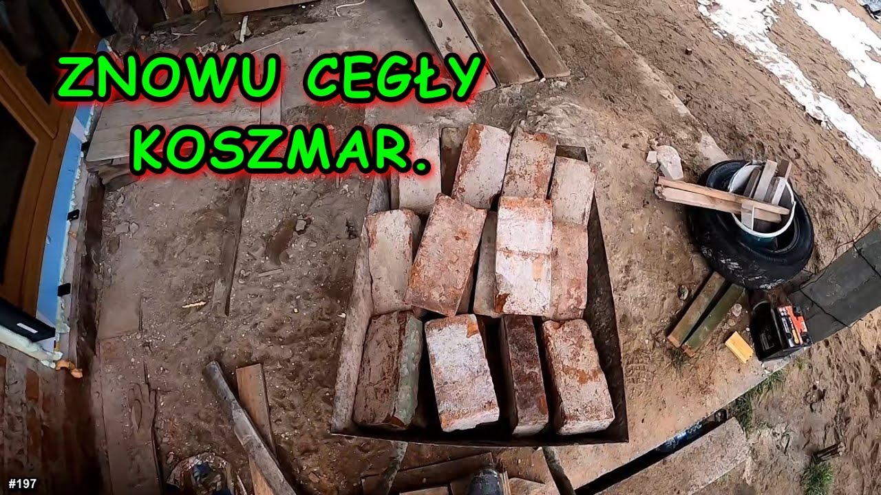MUROWANIE ŚCIANY Z CEGIEŁ.  REMONT STAREGO DOMU, BUDOWA,  RENOVATION AND EXTENSION OF AN OLD HOUSE