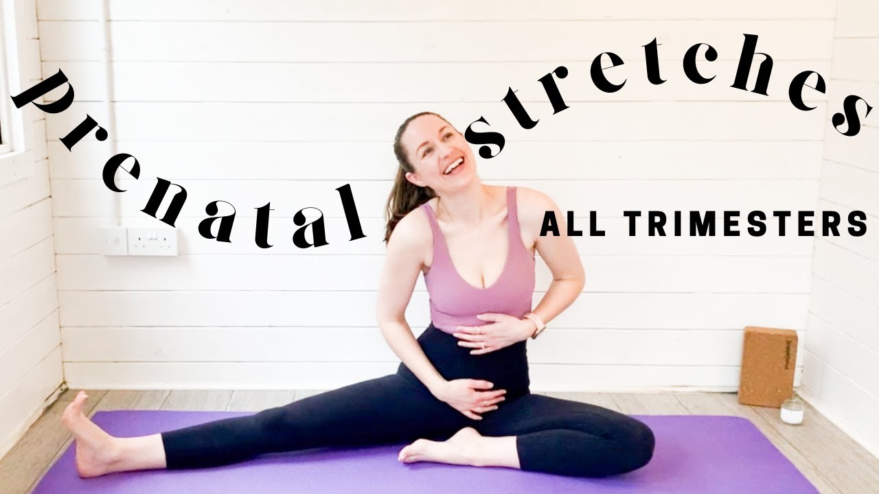 10 MINUTE PRENATAL YOGA STRETCHES FOR ALL TRIMESTERS | Pregnancy Yoga Stretches | Simple Routine