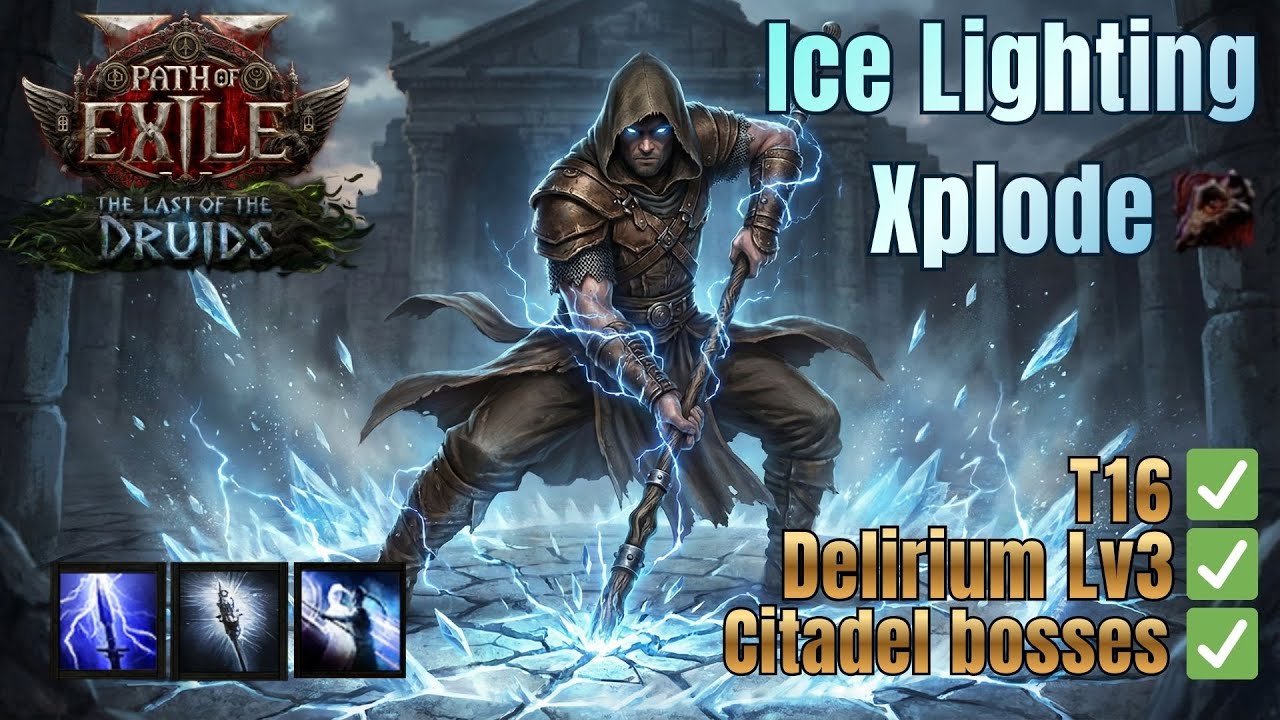 PoE 2 - Monk Whirling Assault Flicker Strike Build - Ice Explosion - Updated 0.4