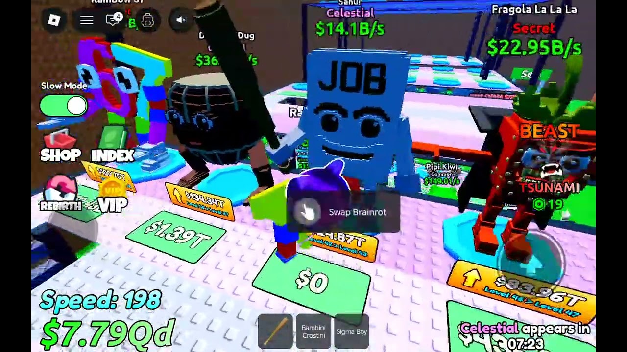 Playing Escape Tsunami For Brain rots