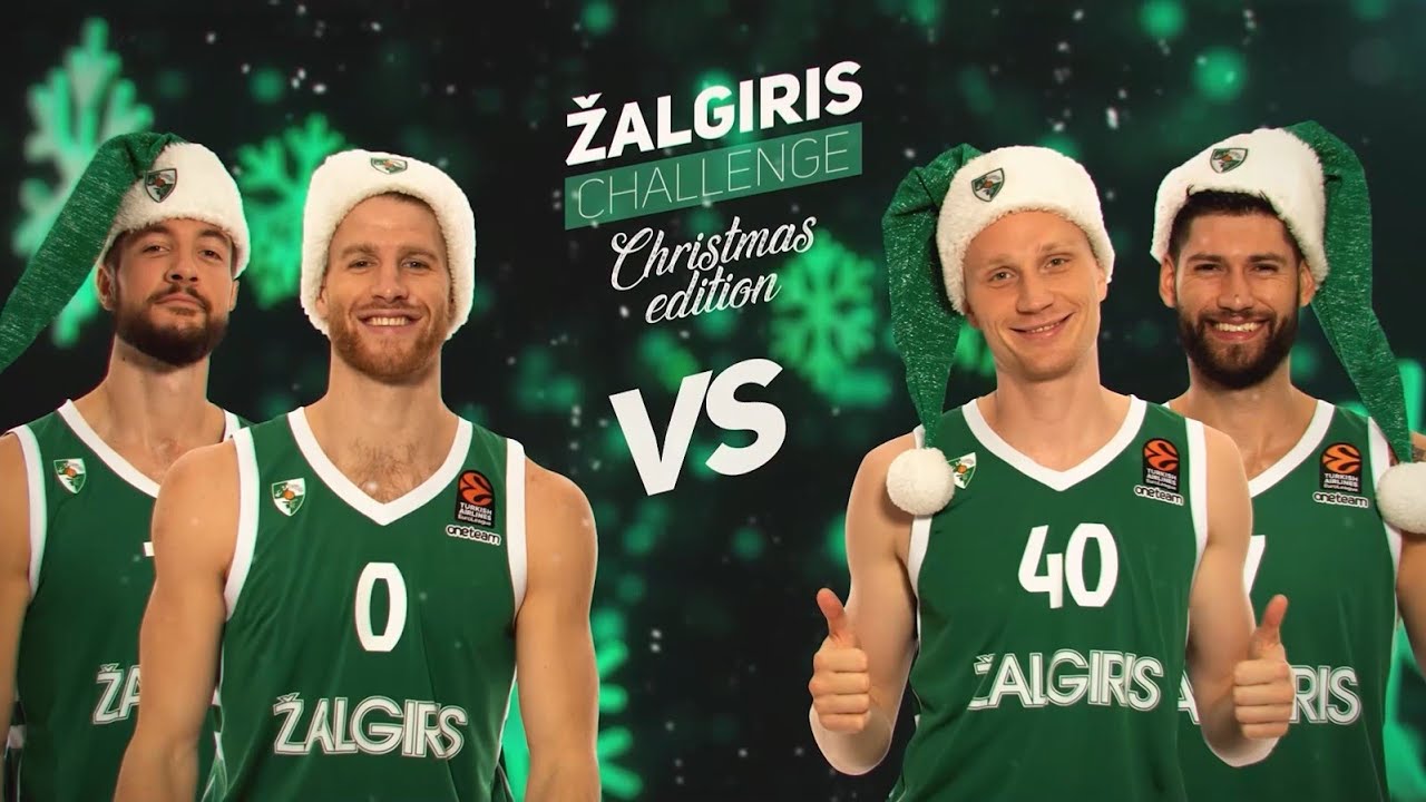 #ZalgirisChallenge Christmas edition. Season's greetings from Zalgiris!