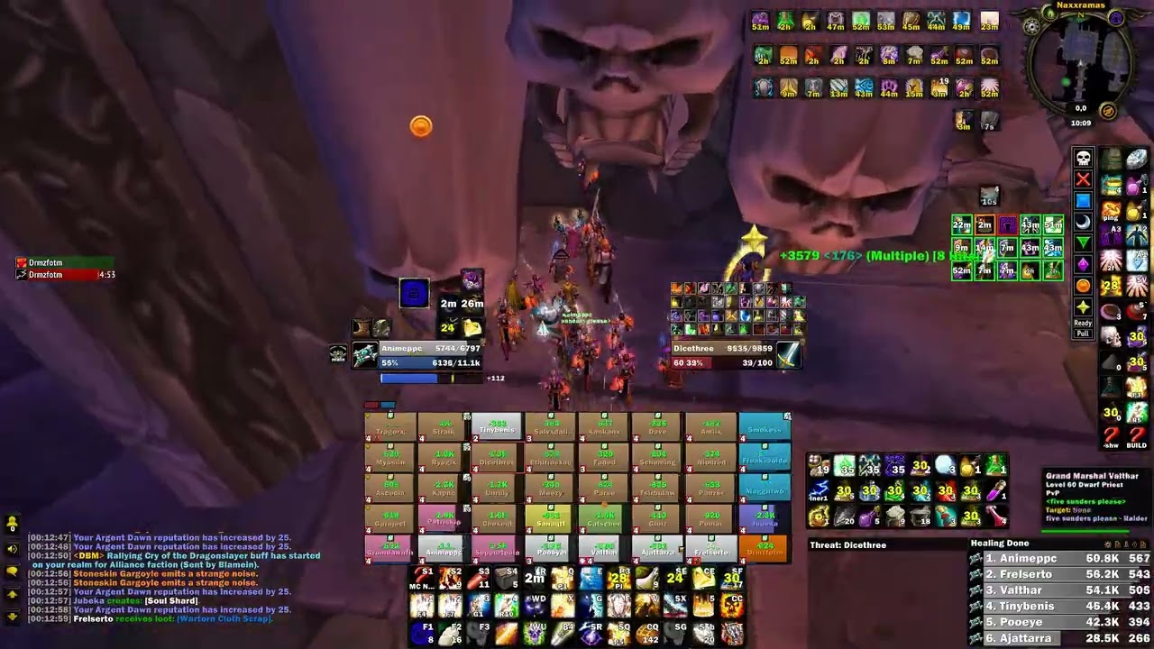 NAXX Speed Run 41:38 | Classic Fresh Priest POV | five sunders please