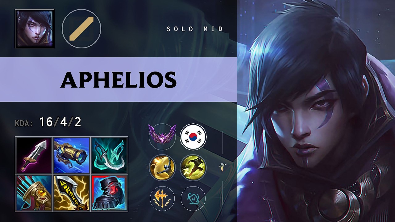 Aphelios Mid vs Taliyah - KR Master Patch 26.13