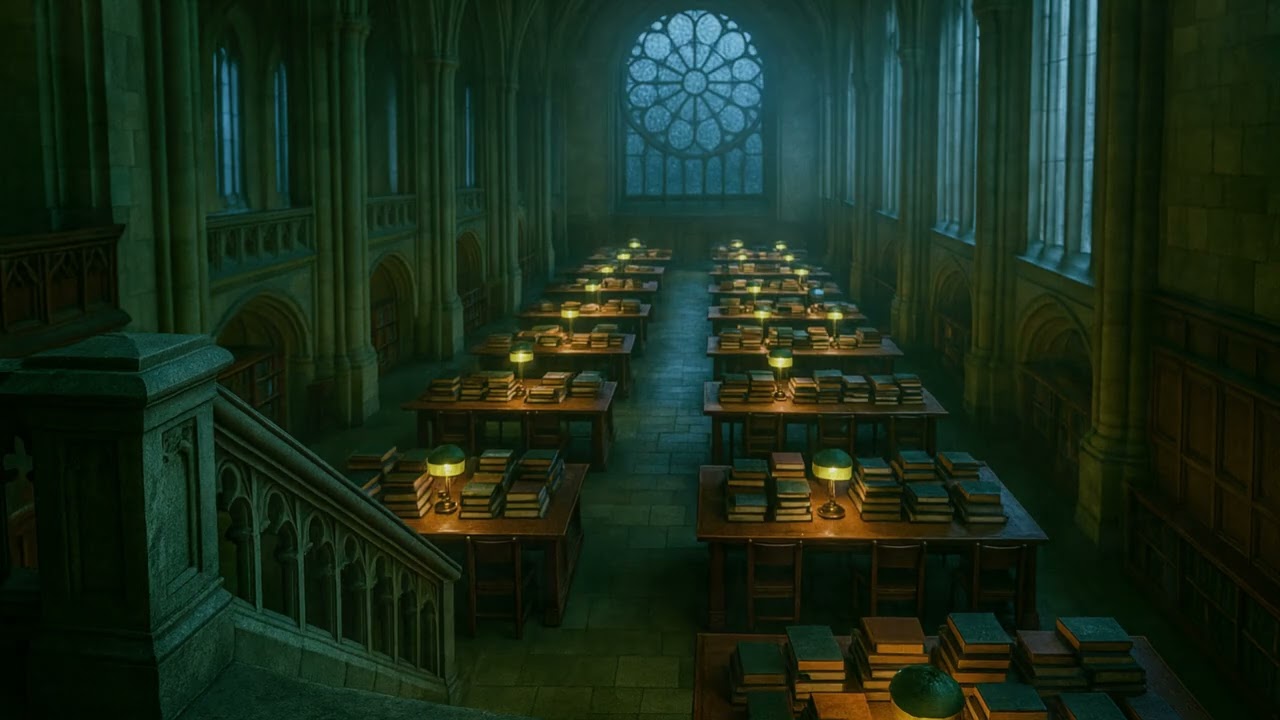 Felt Piano for Reading &ndash; Deep Focus in a Gothic Library