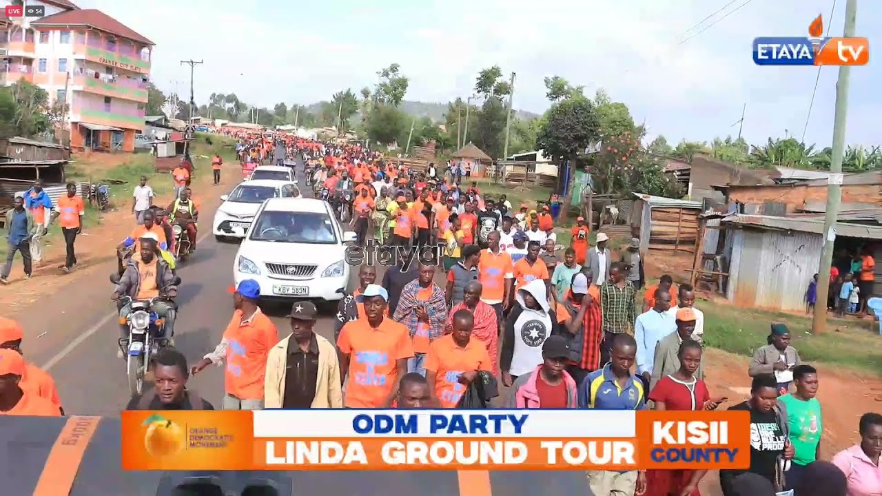 LIVE| ODM Linda Ground Kisii Chapter- Ogembo Town #etayatvlive