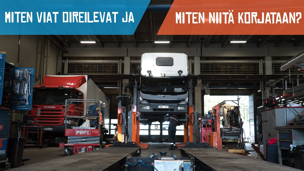 Rehellistä remonttia ja vikakoodien lukua - tutustuin kuorma-autokorjaamoon