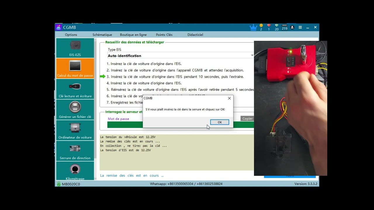 Programmation Emulateur ELV MERCEDES W 204 avec CGDI