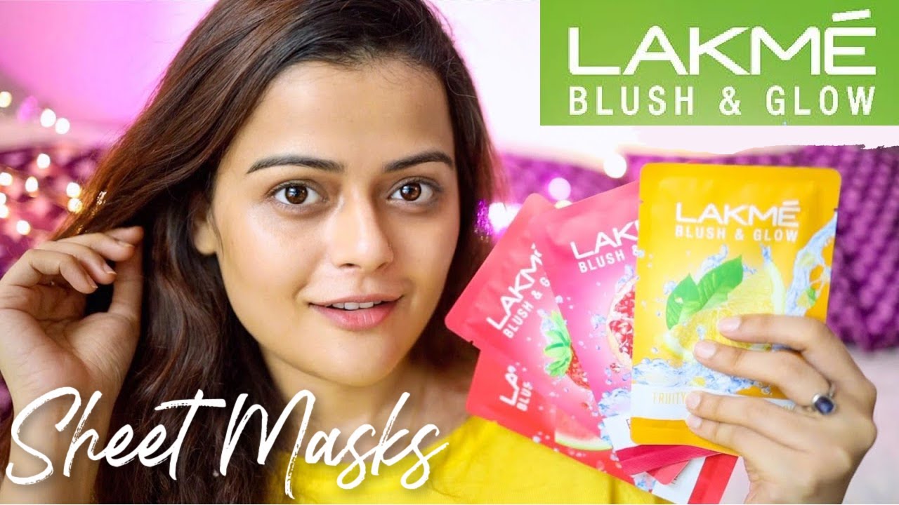 LAKME BLUSH & GLOW SHEET MASKS | DEMO, REVIEW & HACKS