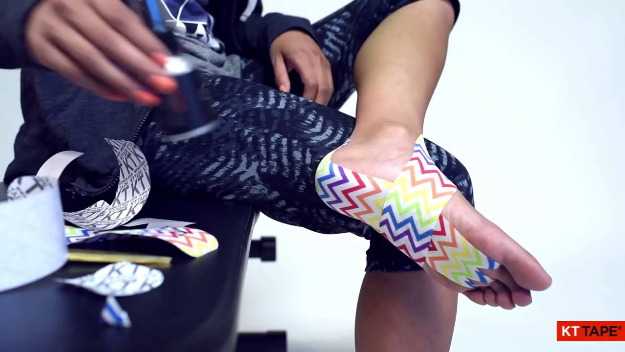 KT Tape Plantar Fasciitis Application足底筋膜炎 肌內效貼貼紮