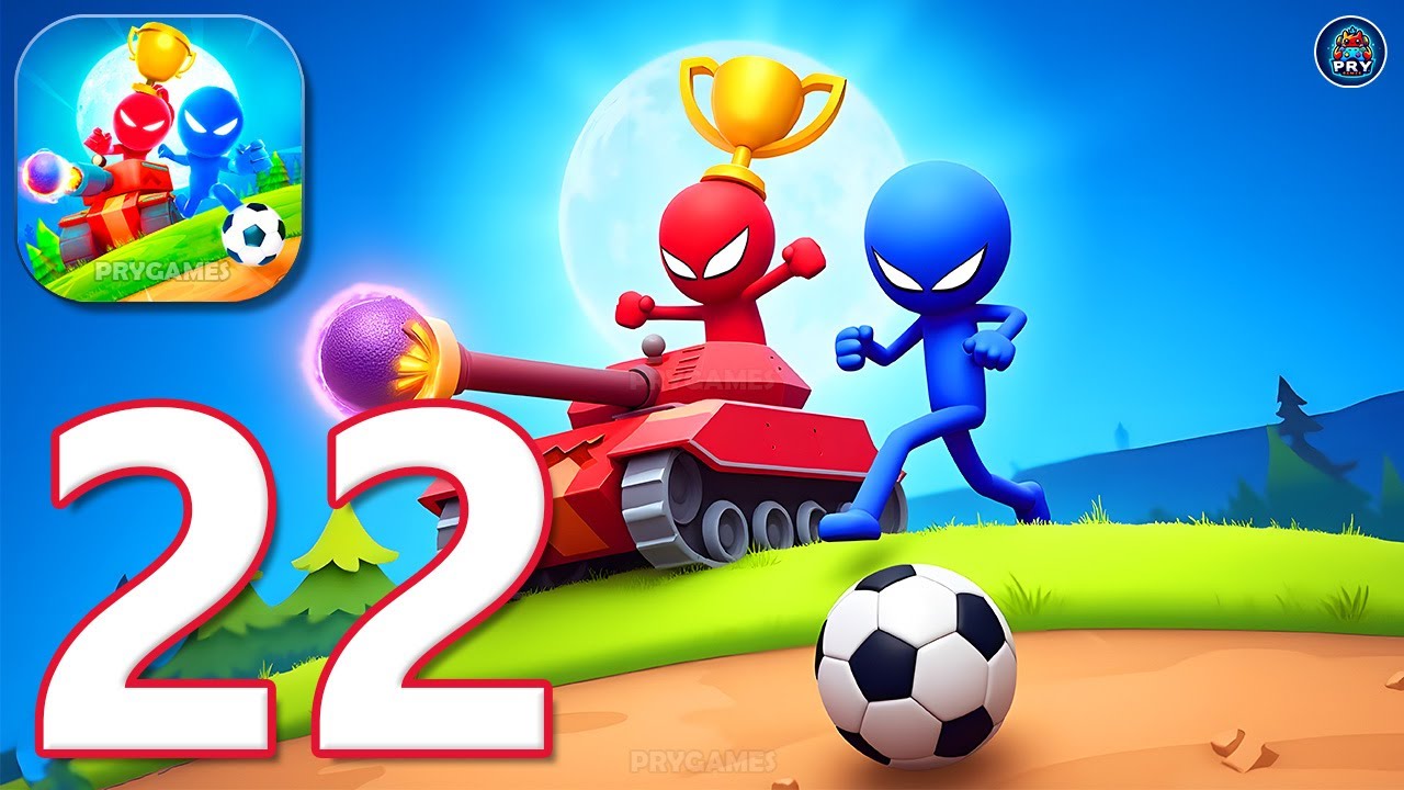Stickman Party - Gameplay Walkthrough Part 22 Tournament Mode 1 2 3 4 Players Free New MiniGames