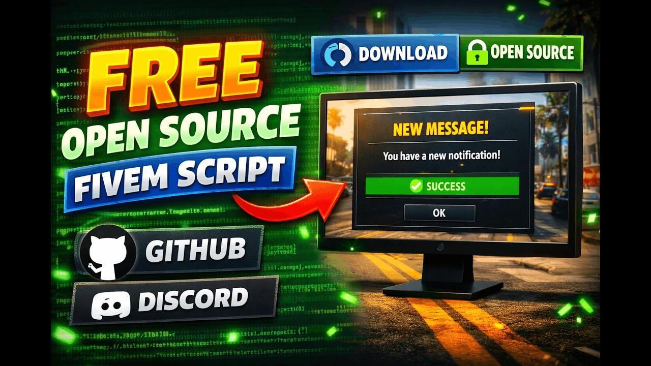 Free FiveM Script 2026 | Clean UI Notification