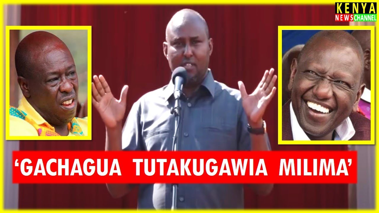 Junet Mohamed cracks Ruto by making fun of Gachagua face to face in Homabay today