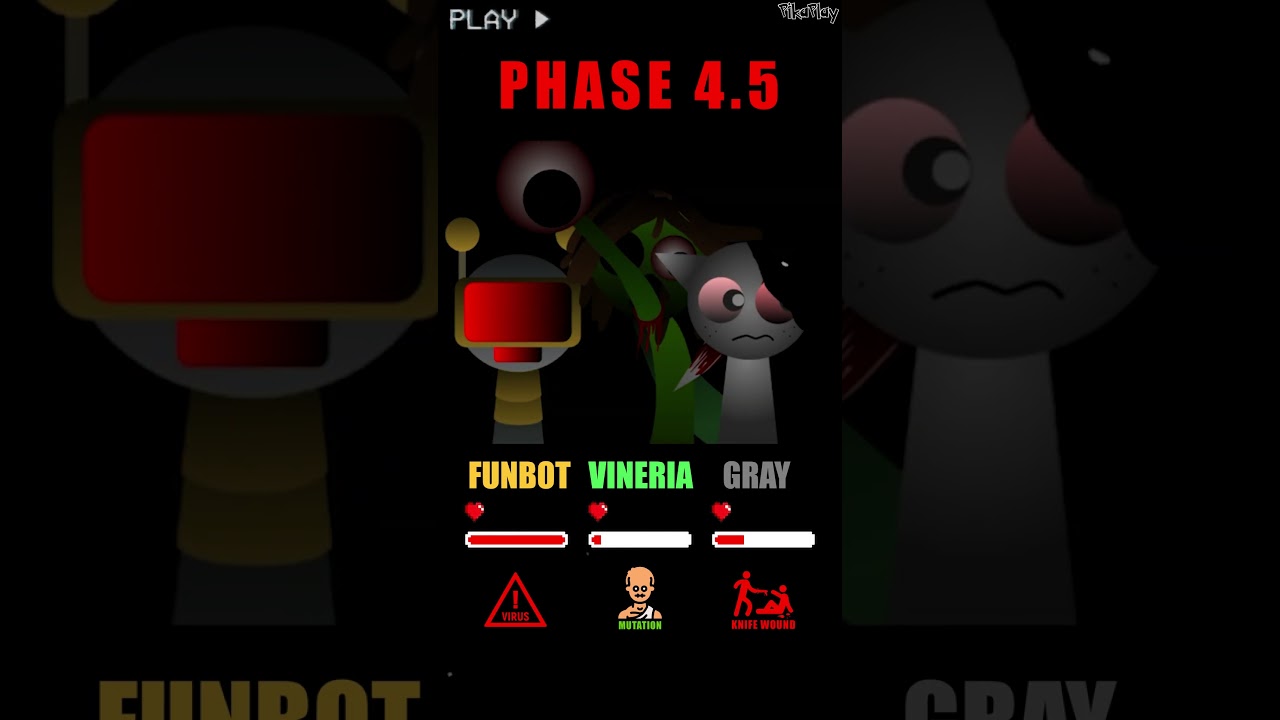 HP Bar Funbot Vineria Gray in 0.5 - 9.5 Phases 