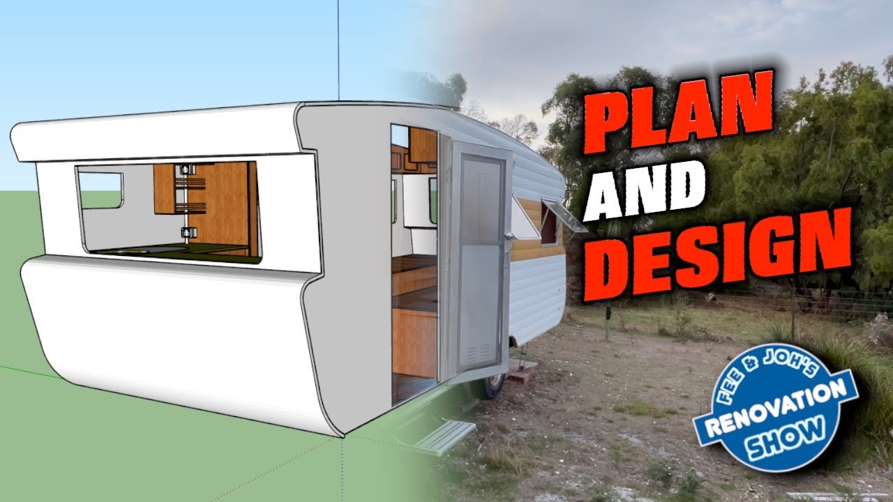 Designing the floor PLAN of our vintage caravan rebuild - 1975 Viscount Ambassador Build Pt 31