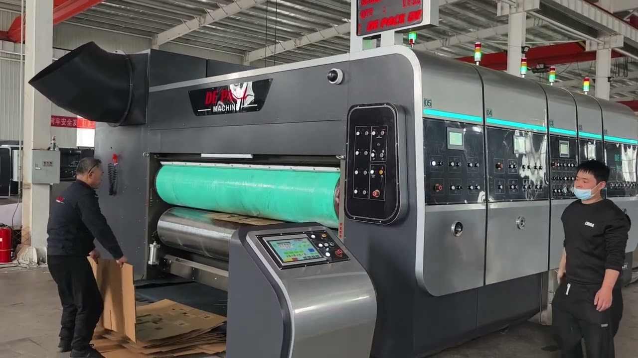 300-speed fully automatic 2-color vacuum transfer printing computer die-cutting and slotting machine