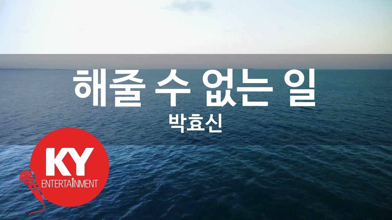 [KY ENTERTAINMENT] 해줄 수 없는 일 - 박효신 (KY.6256) / KY Karaoke