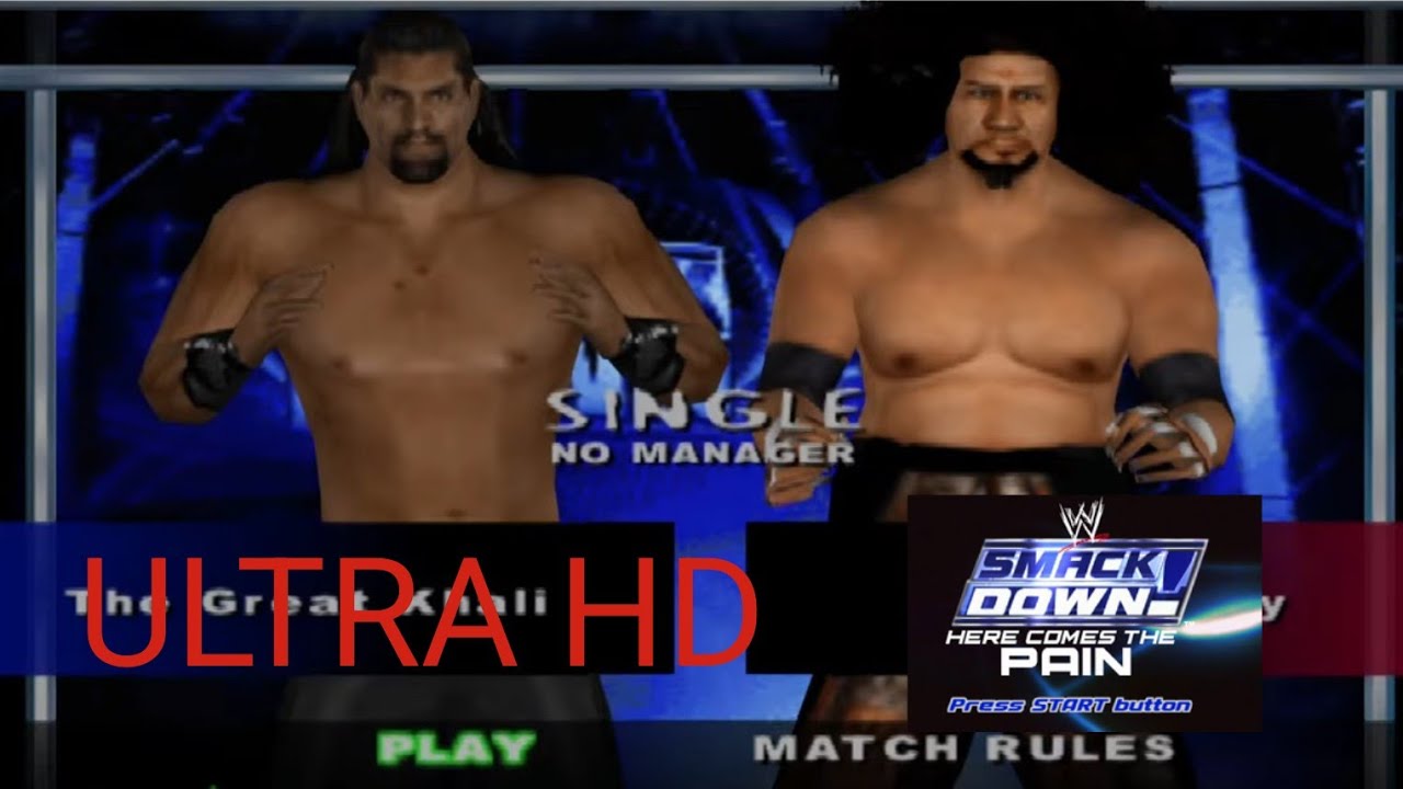 The Great Khail vs Meng WWE Smackdown Here Comes The Pain Allstars edition.