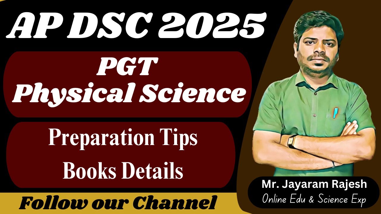 APDSC PGT 2025 | Get Ready for AP DSC PGT Physical Science Success! | Open Science Class