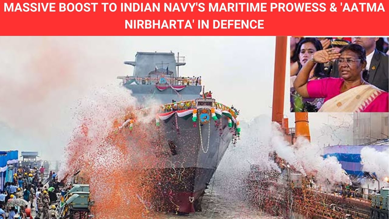 Indian Navy Gets New Warship; 'Most Advanced' INS Vindhyagiri Launched   Take A Tour