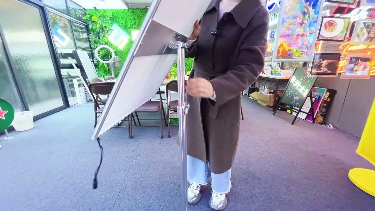 Floor standing ultra slim led light poster frame standing led poster led menu poster frame