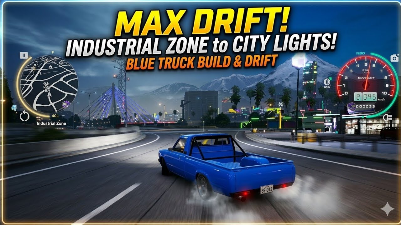 MAX DRIFT! Industrial Zone to City Lights | High Speed Drift  #racinggame #search  #highspeed#drift