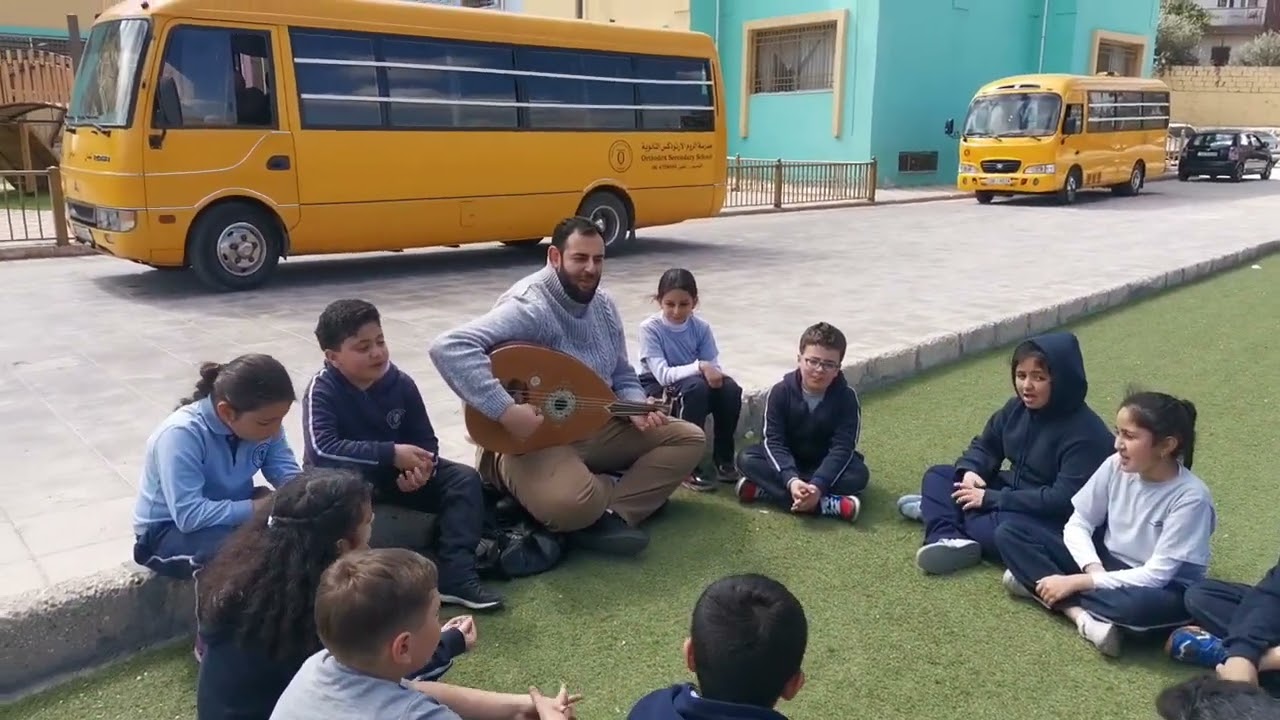 يا اول كلمة طلاب الصف الثالث B مع الاستاذ يوسف بربور بطريركية الروم الأرثوذكس الدولية الفحيص