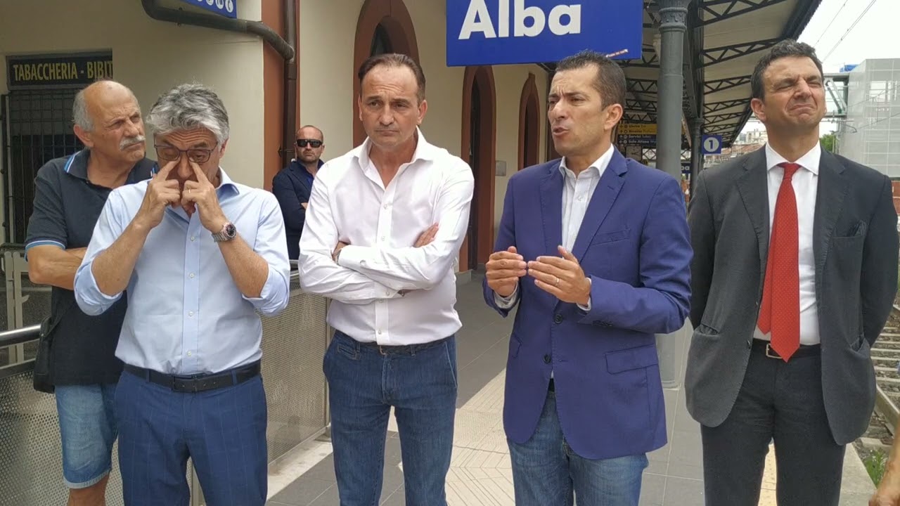 Nuovi servizi ferroviari: Marco Gabusi, assessore regionale, dalla stazione di Alba
