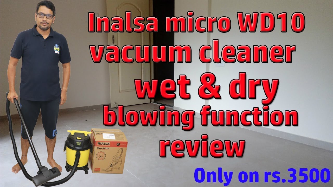 Hindi || Inalsa micro WD10 wet & dry vacuum cleaner with blowing function review