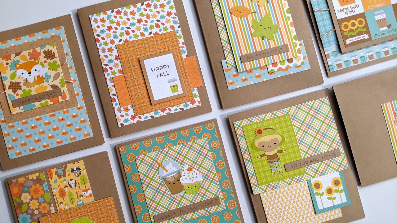 Use that Paper! 30 Fall Cards 6x6 Doodlebug Paper