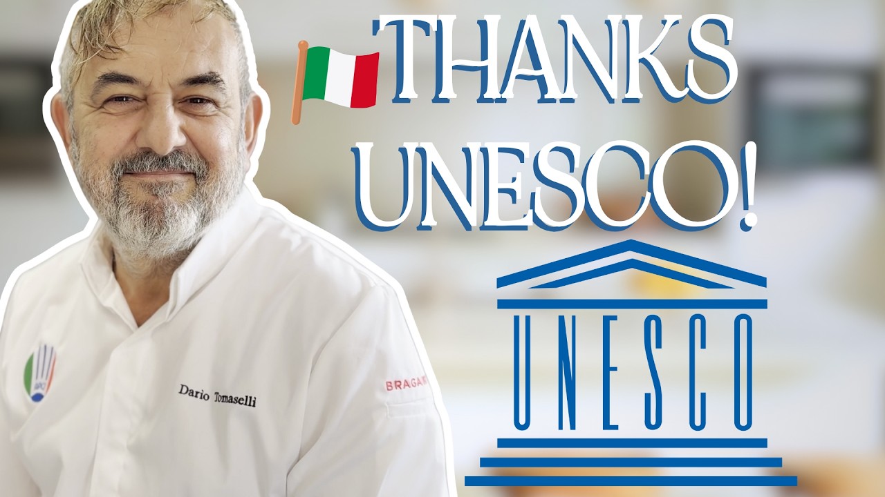 Chef Dario reflects on Italian Cuisine’s world award of humanity!