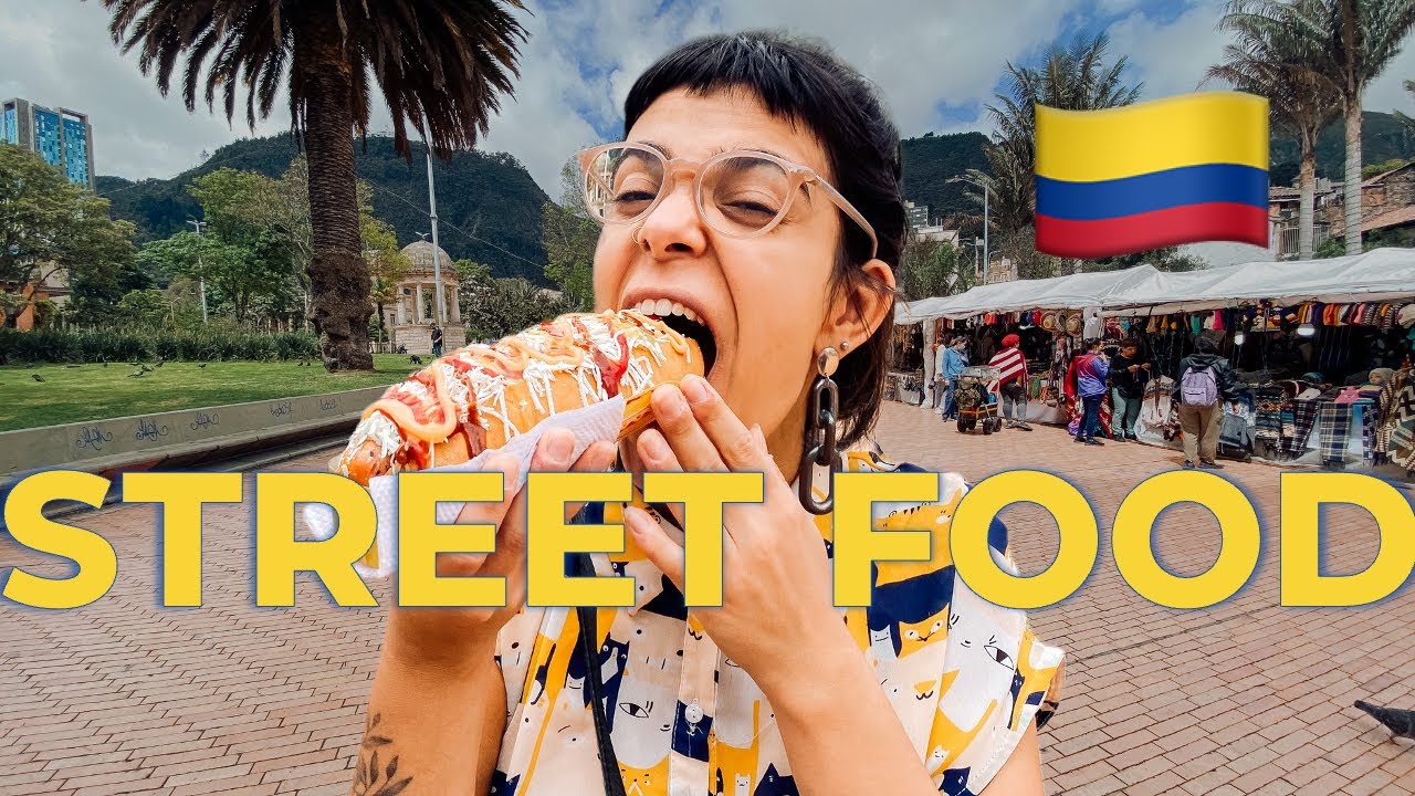 🇨🇴 Experimentando COMIDAS DE RUA em Bogotá | Colômbia