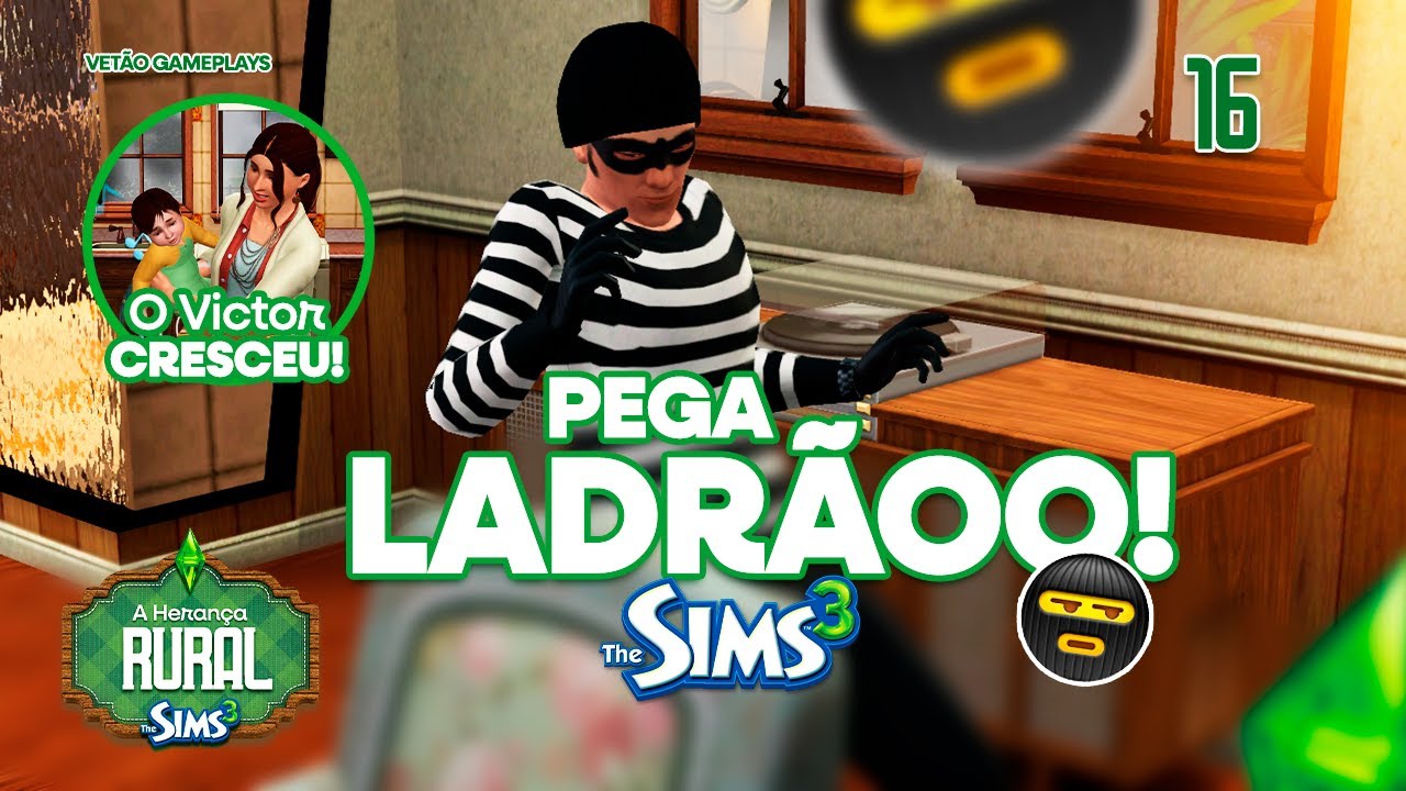 THE SIMS 3 | PEGA LADRÃOO! Mas qual? 🤔👮🏼‍♀️😅 | Ep. 16