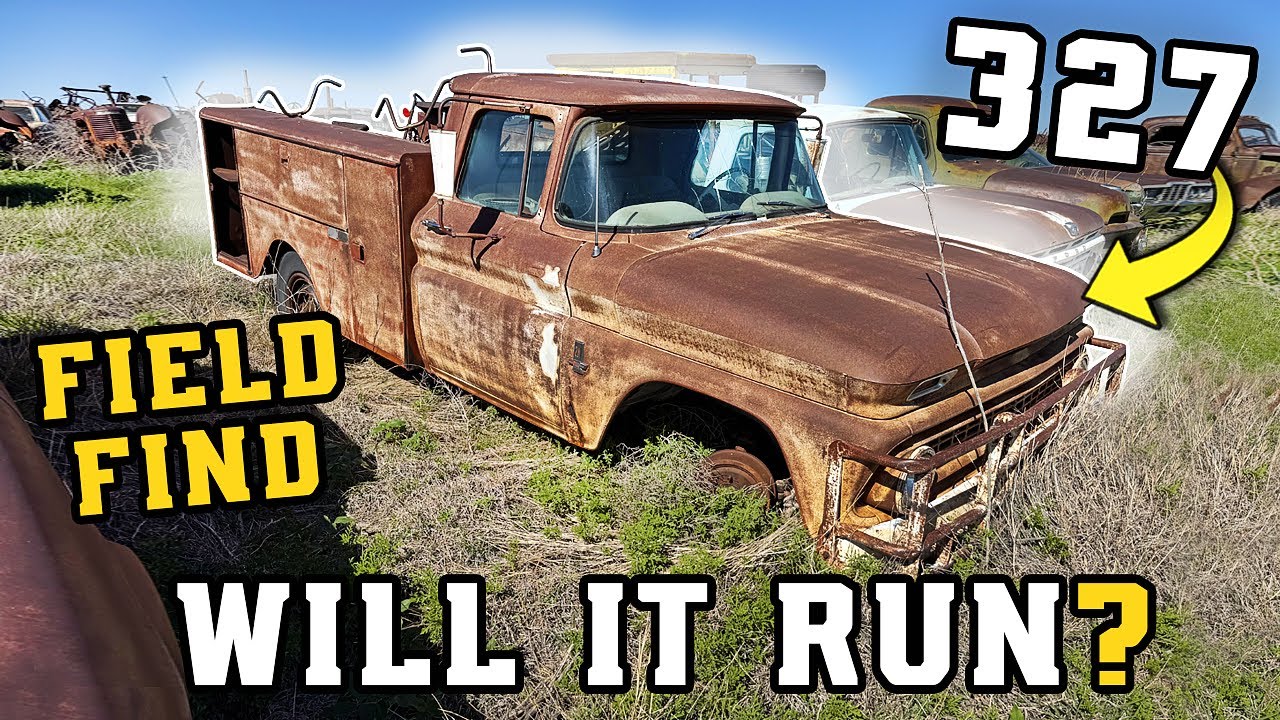 ABANDONED 1963 Chevrolet truck. C-20. Will it run? Kansas Field Find.